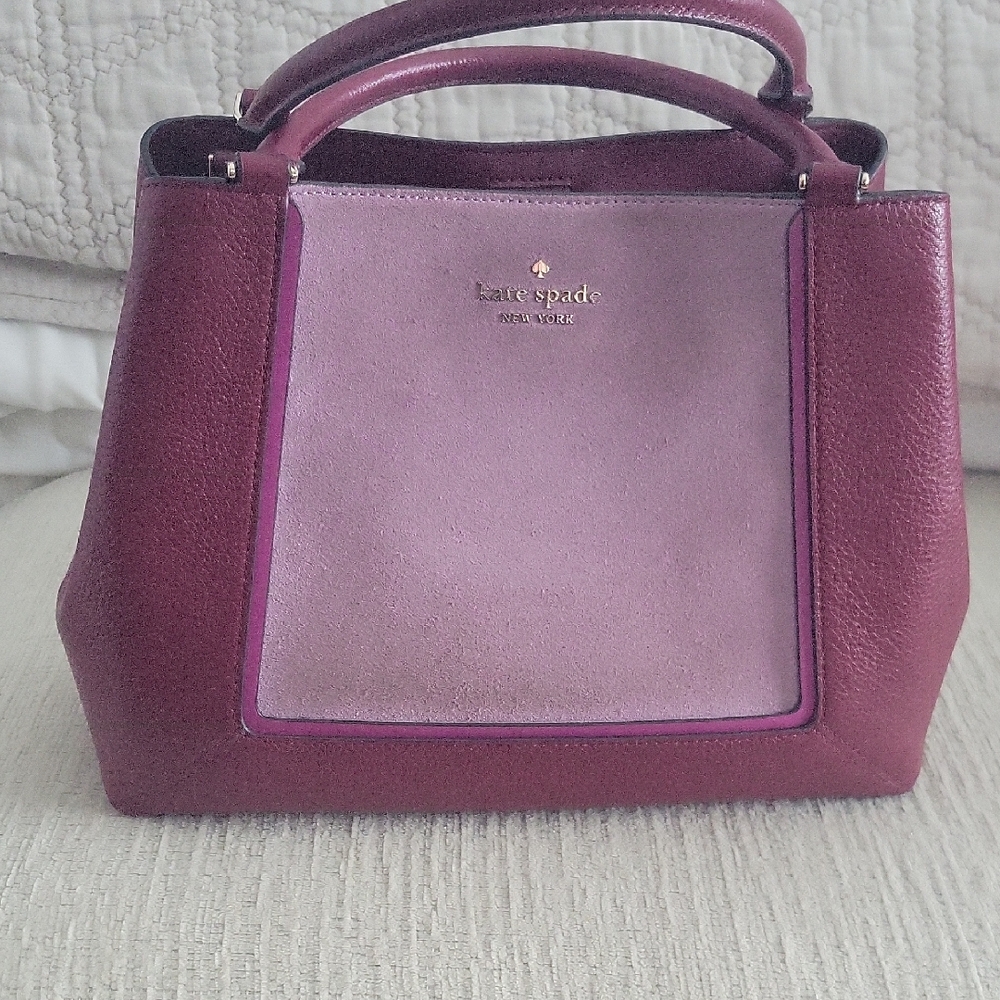 Kate Spade Lena Seude Medium Satchel In Color Blackberry